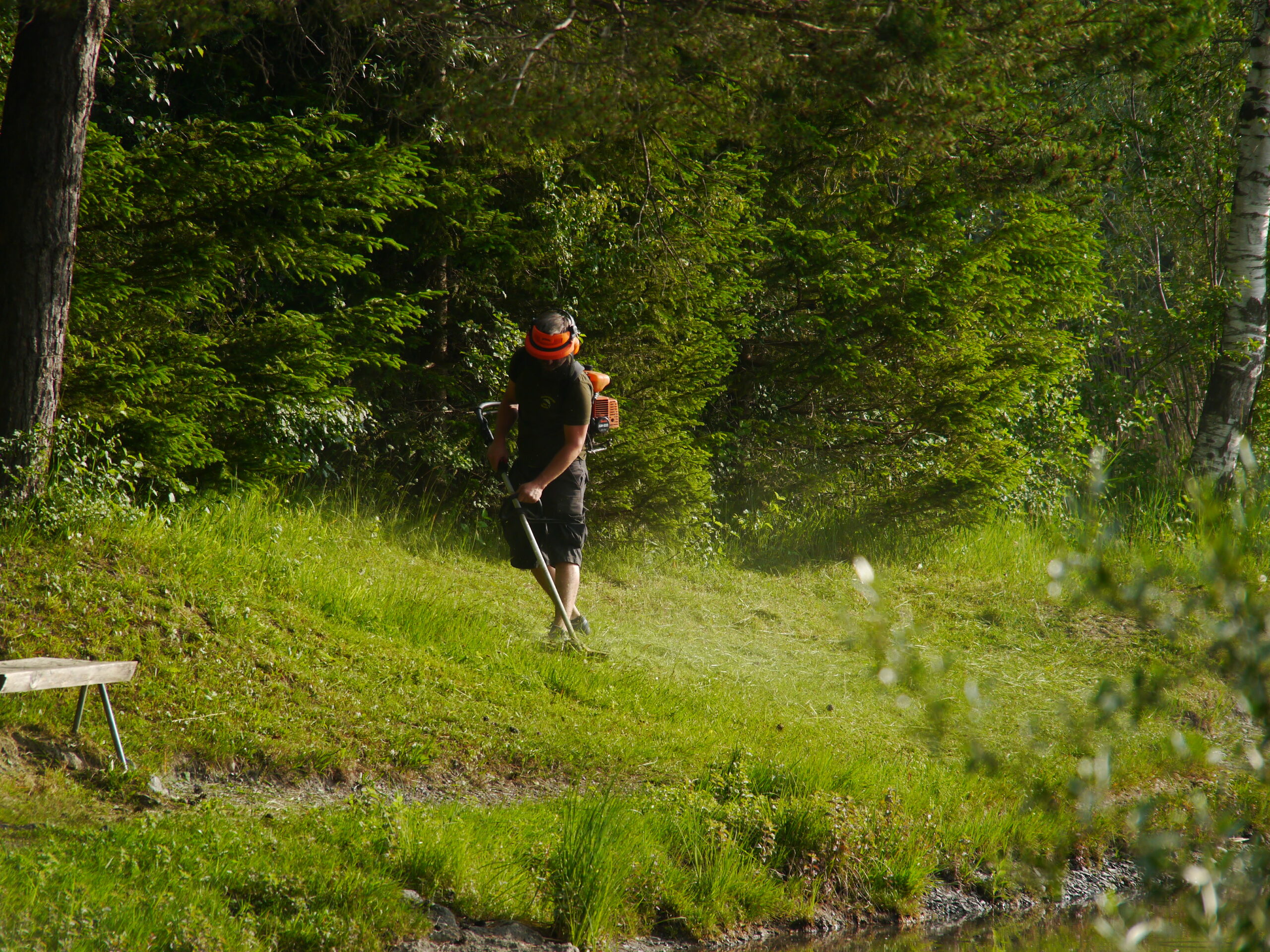 Arbeitseinsatz am Galinasee
